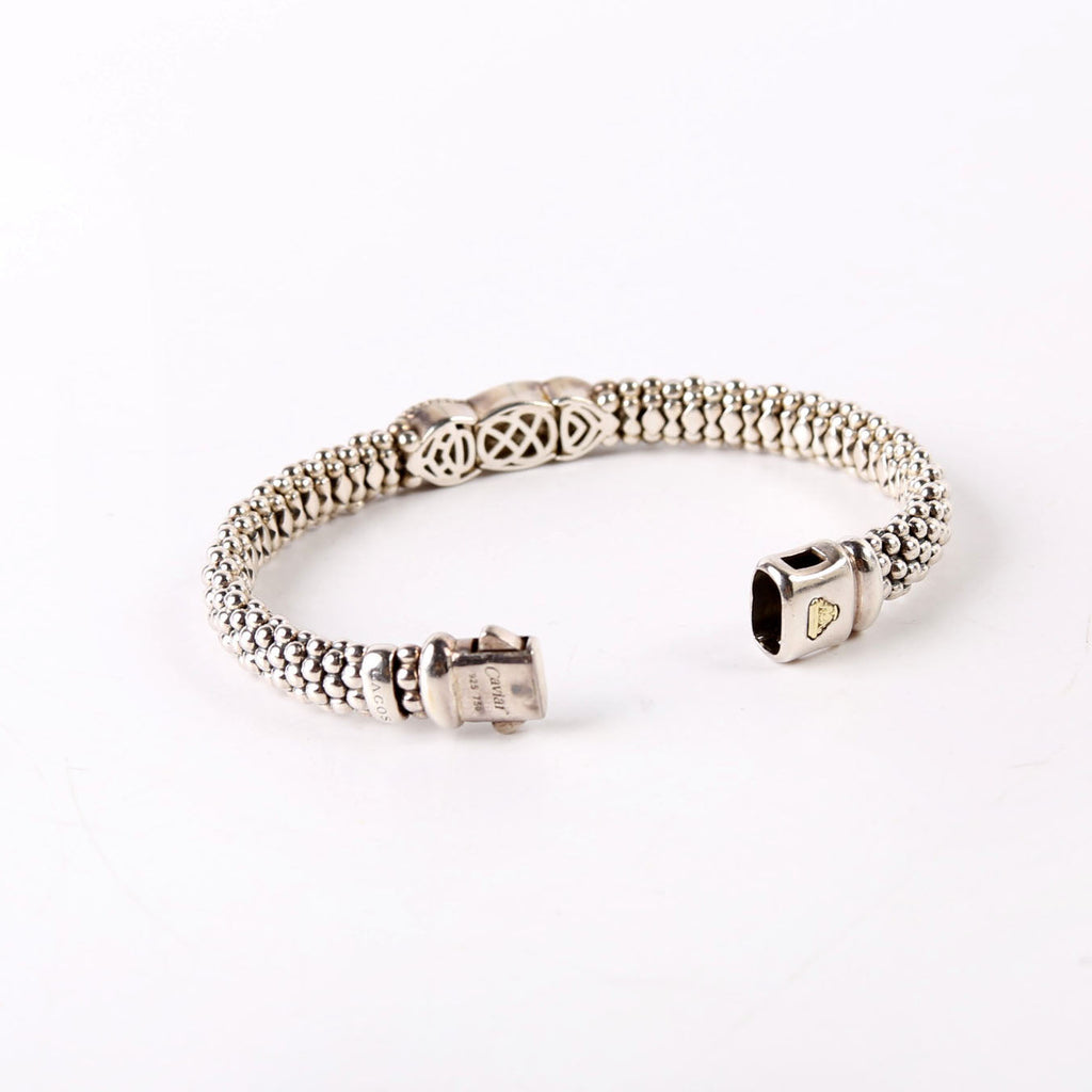 Caviar Interlock Link Bracelet 925/750/Diamonds
