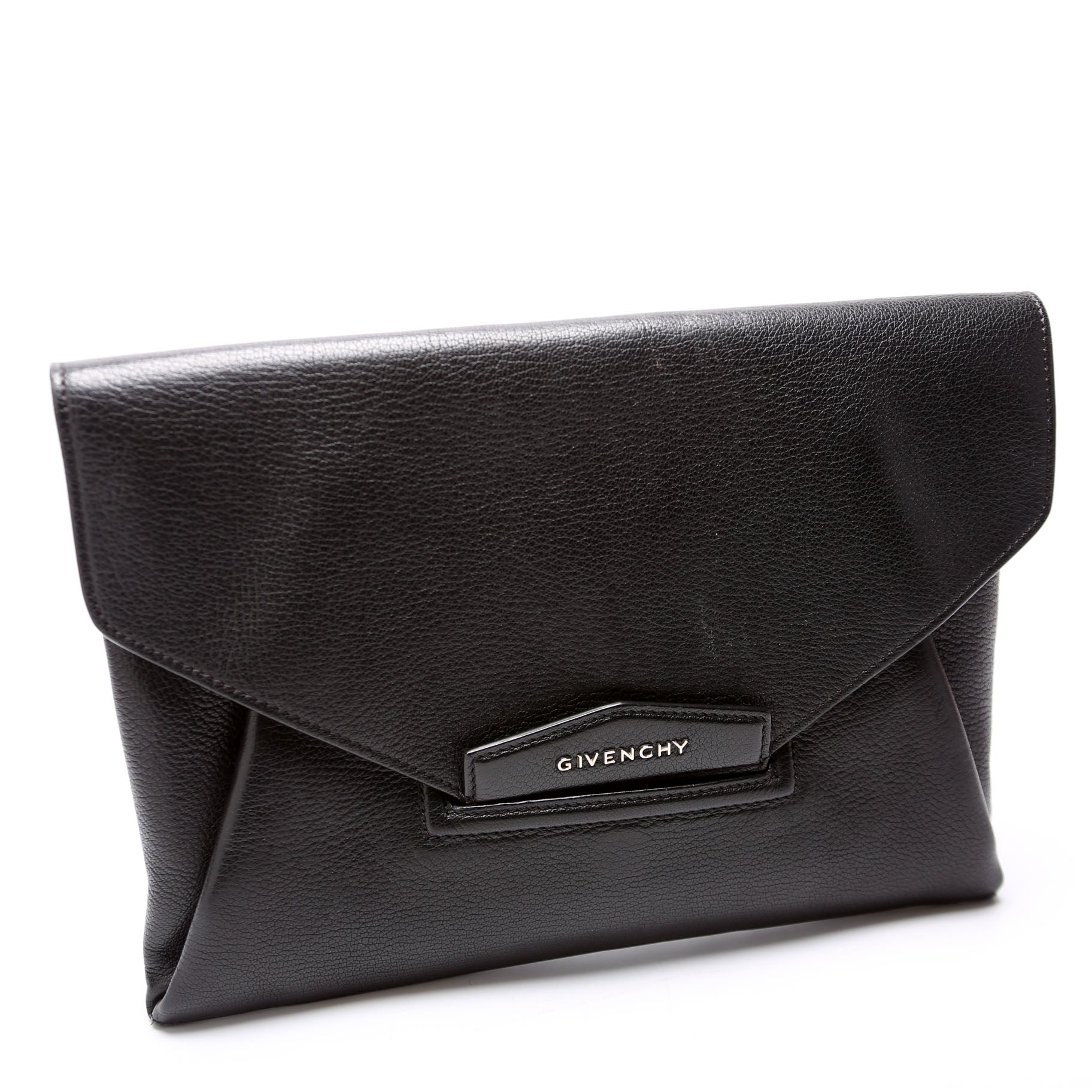 Antigona Goatskin Clutch Medium Black