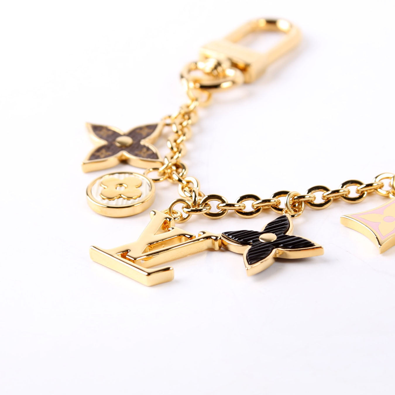 Spring Street Chain Bag Charm Gold/Multicolor