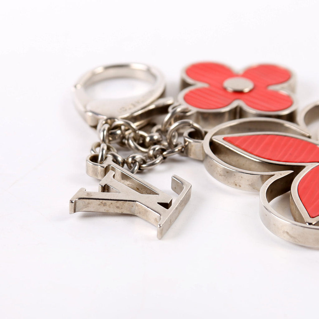 Epi Rimy Bag Charm Red/Silver