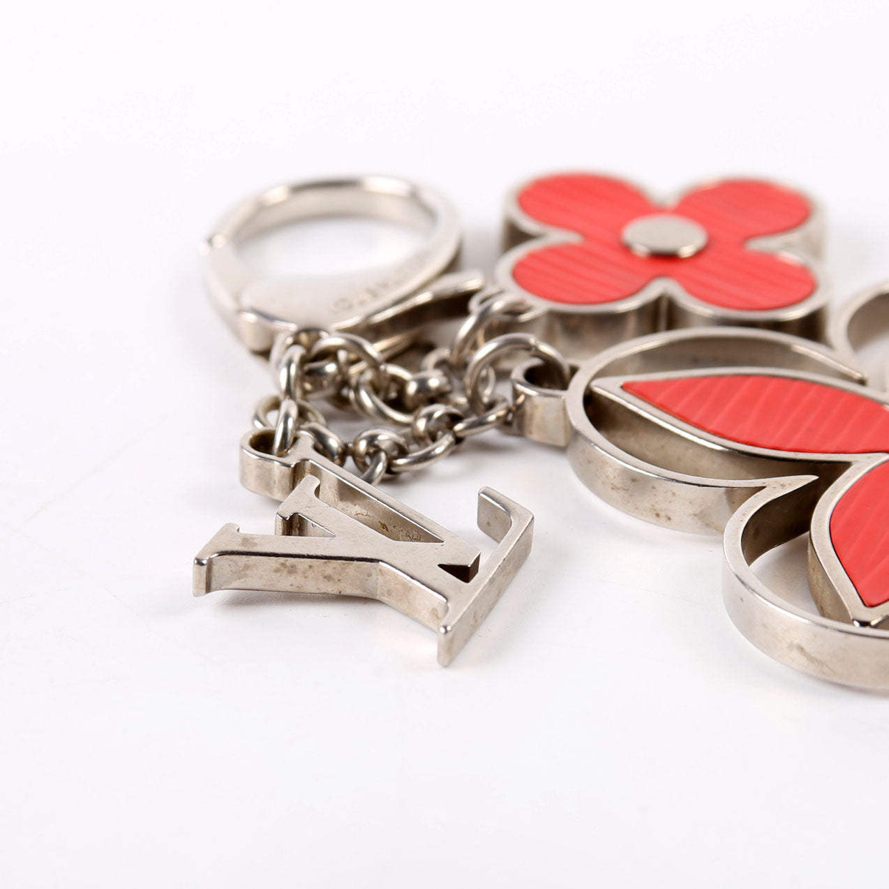 Epi Rimy Bag Charm Red/Silver