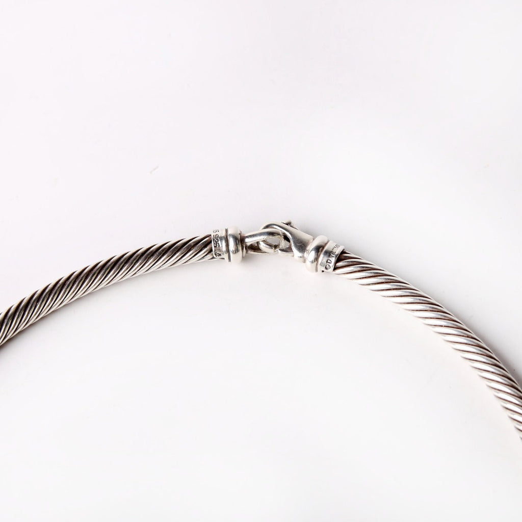 Metro Cable Collar Necklace 925/585 Silver/Gold