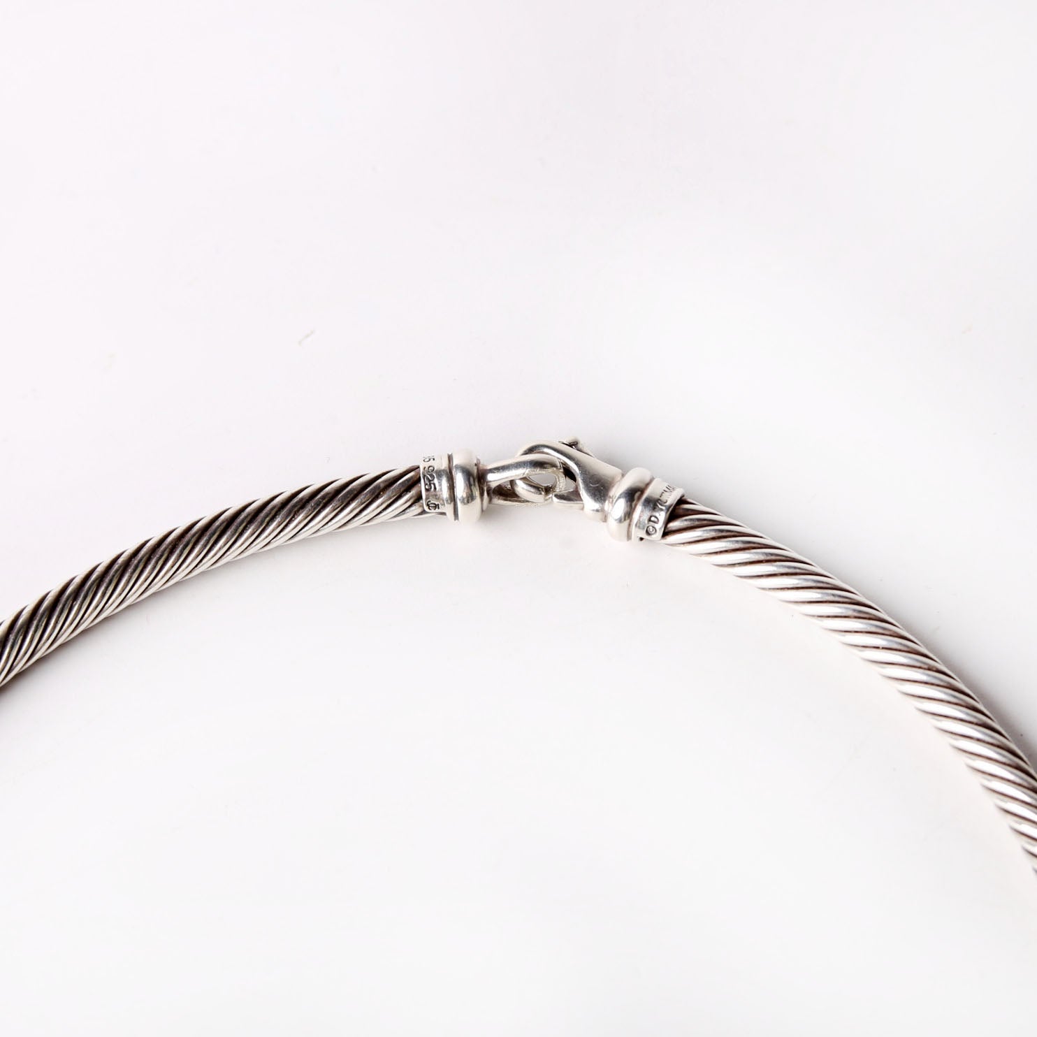 Metro Cable Collar Necklace 925/585 Silver/Gold