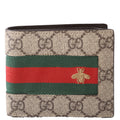 408827 GG Supreme Web Wallet Beige