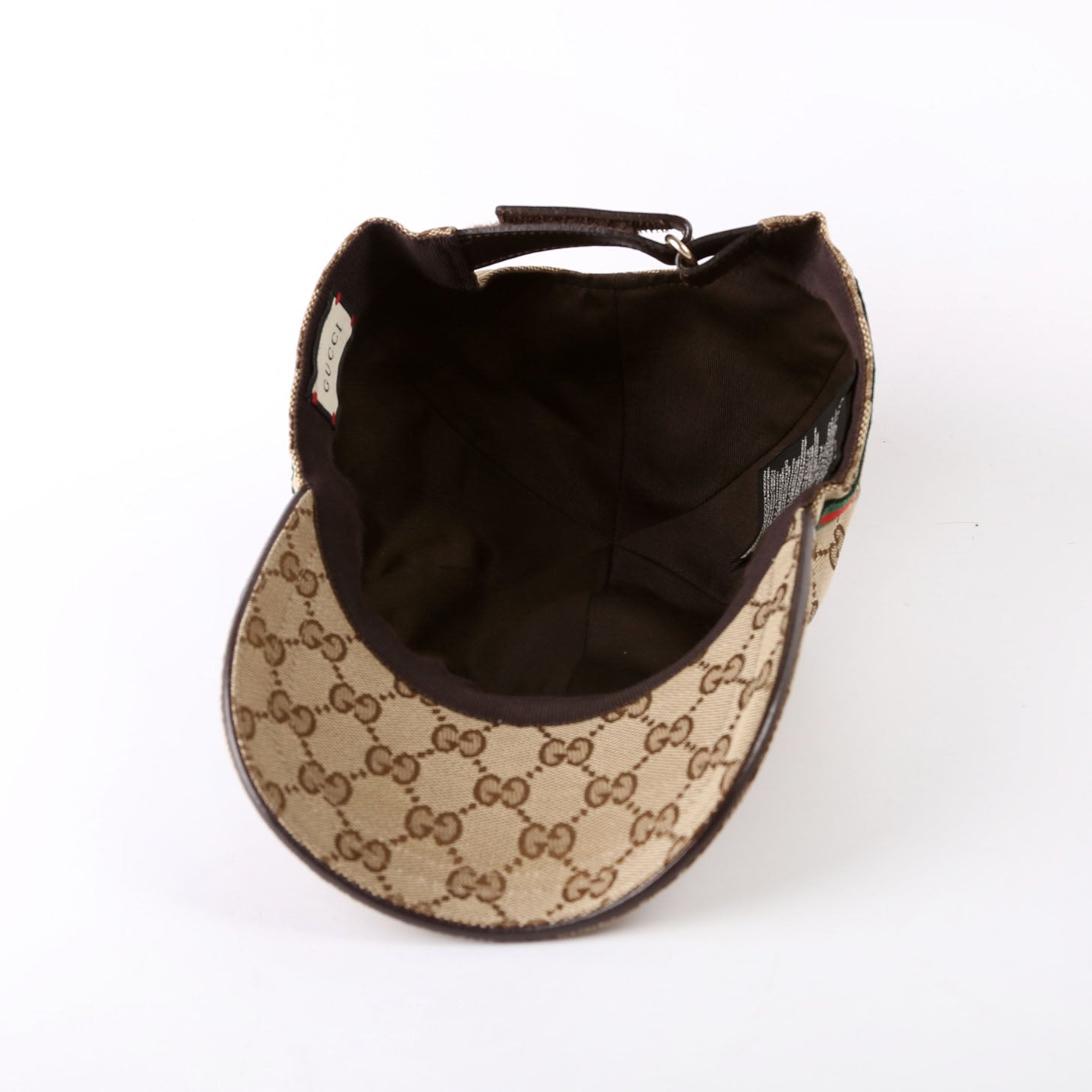 200035 GG Canvas Web Hat Size Large