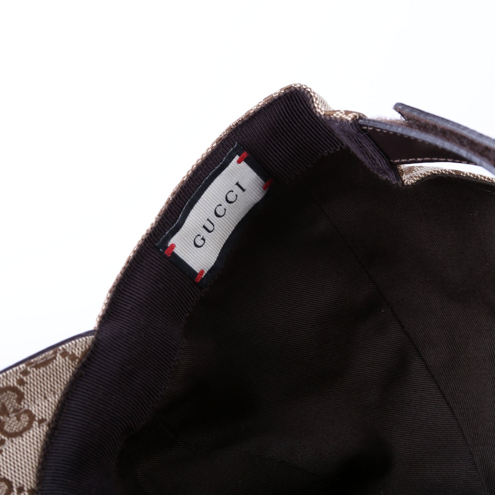 200035 GG Canvas Web Hat Size Large