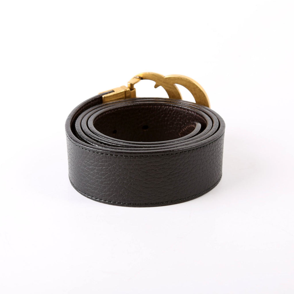 474350 Marmont Reversible Leather Belt Size 95/38 Black