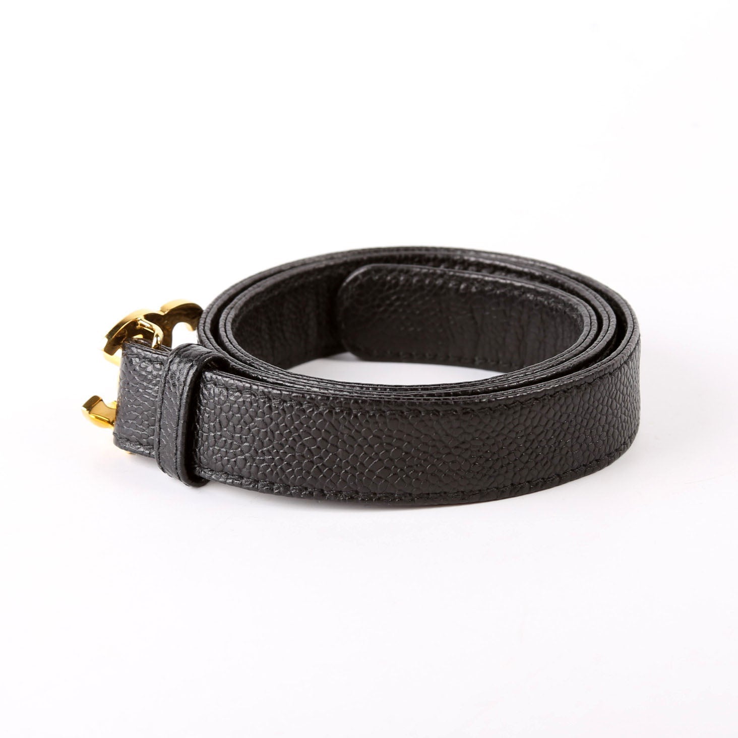 Turnlock Caviar Vintage Belt Size 70/28 Black
