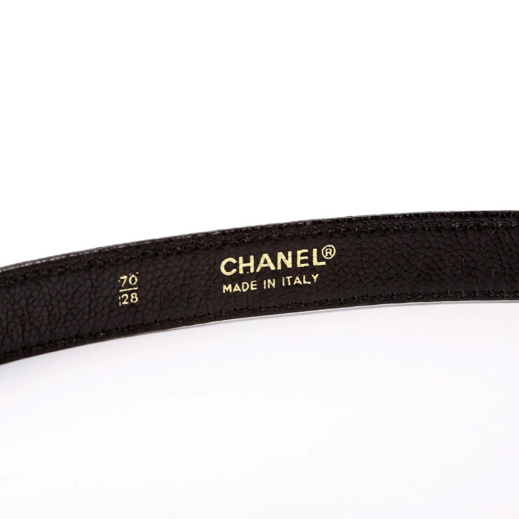 Turnlock Caviar Vintage Belt Size 70/28 Black