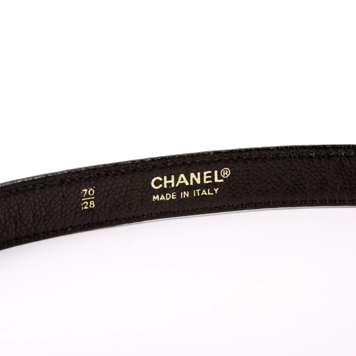 Turnlock Caviar Vintage Belt Size 70/28 Black