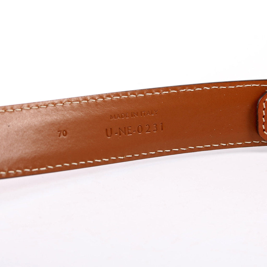 Triomphe Medium Taurillion Leather Belt Size 70 Brown