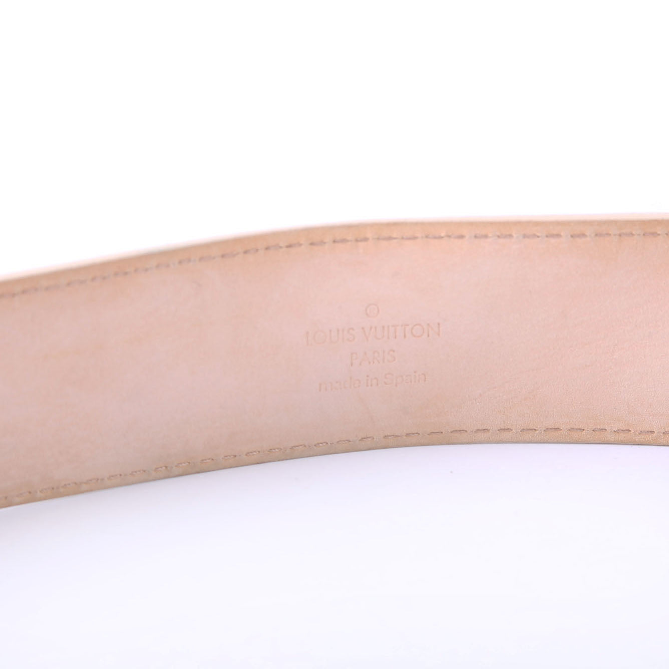 LV Initiales 40MM Reversible Belt Leather/Damier Azur Size 80/32