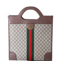 547941 GG Supreme Ophidia Top Handle Tote Medium Brown