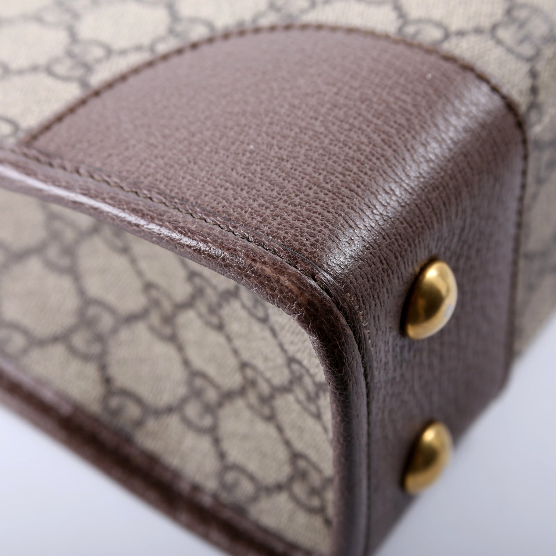 547941 GG Supreme Ophidia Top Handle Tote Medium Brown