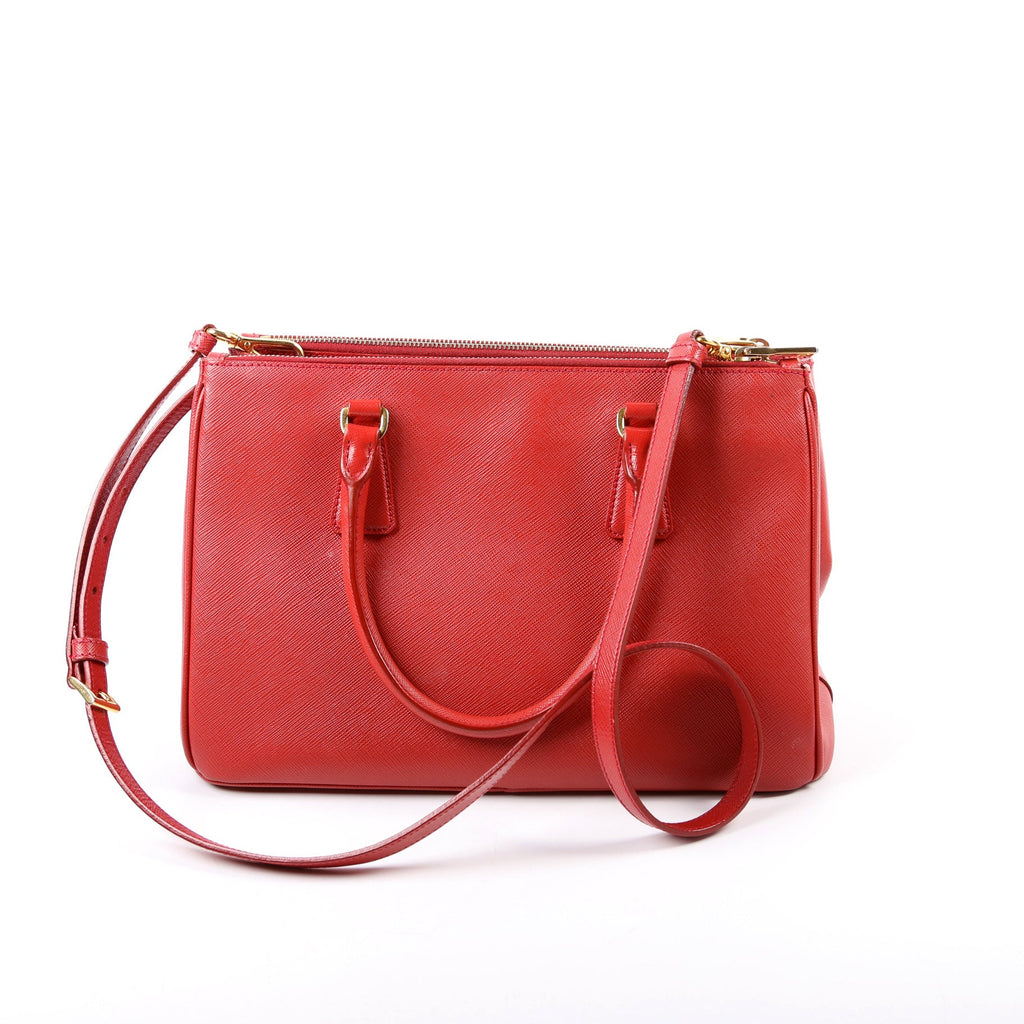 Saffiano Galleria Medium Red