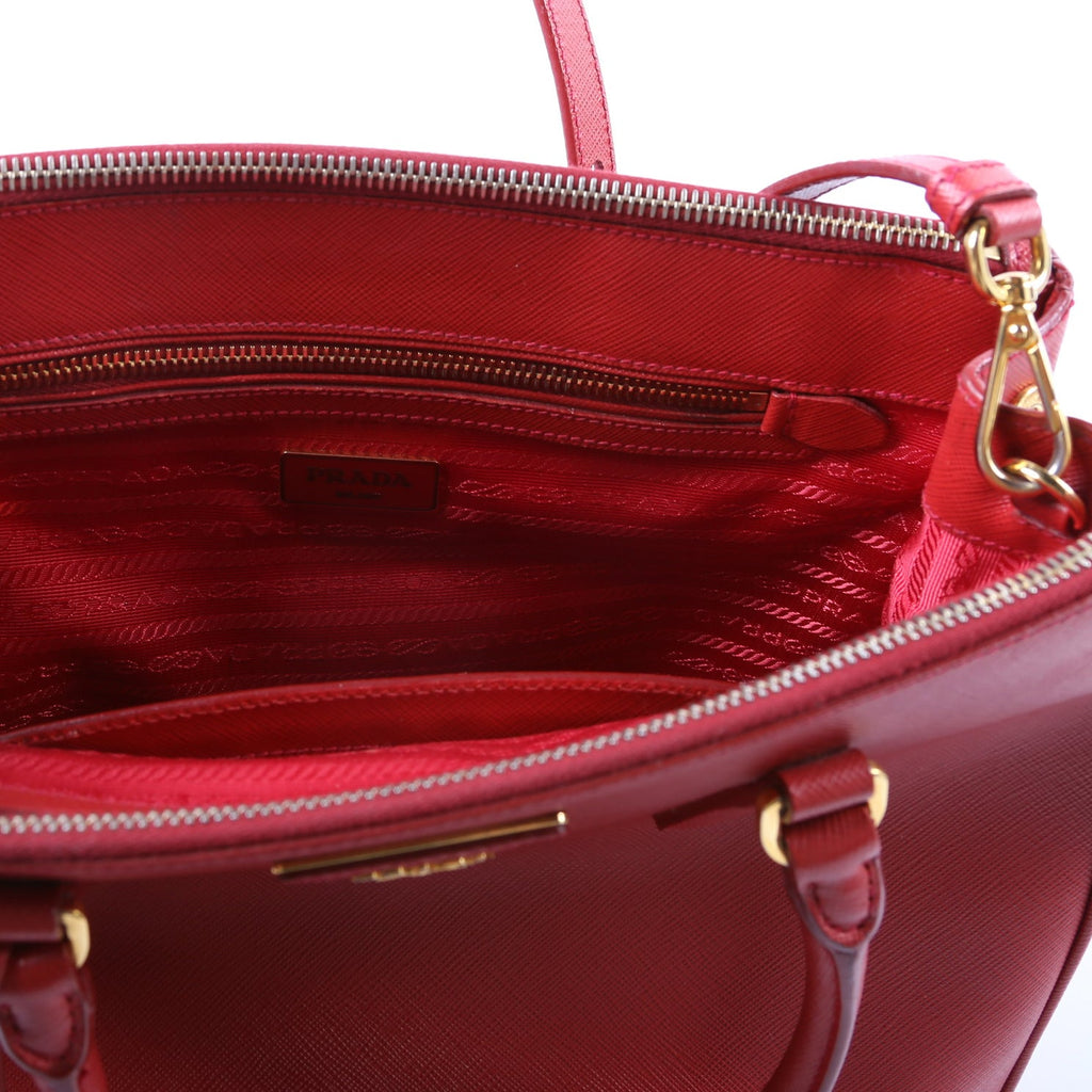 Saffiano Galleria Medium Red