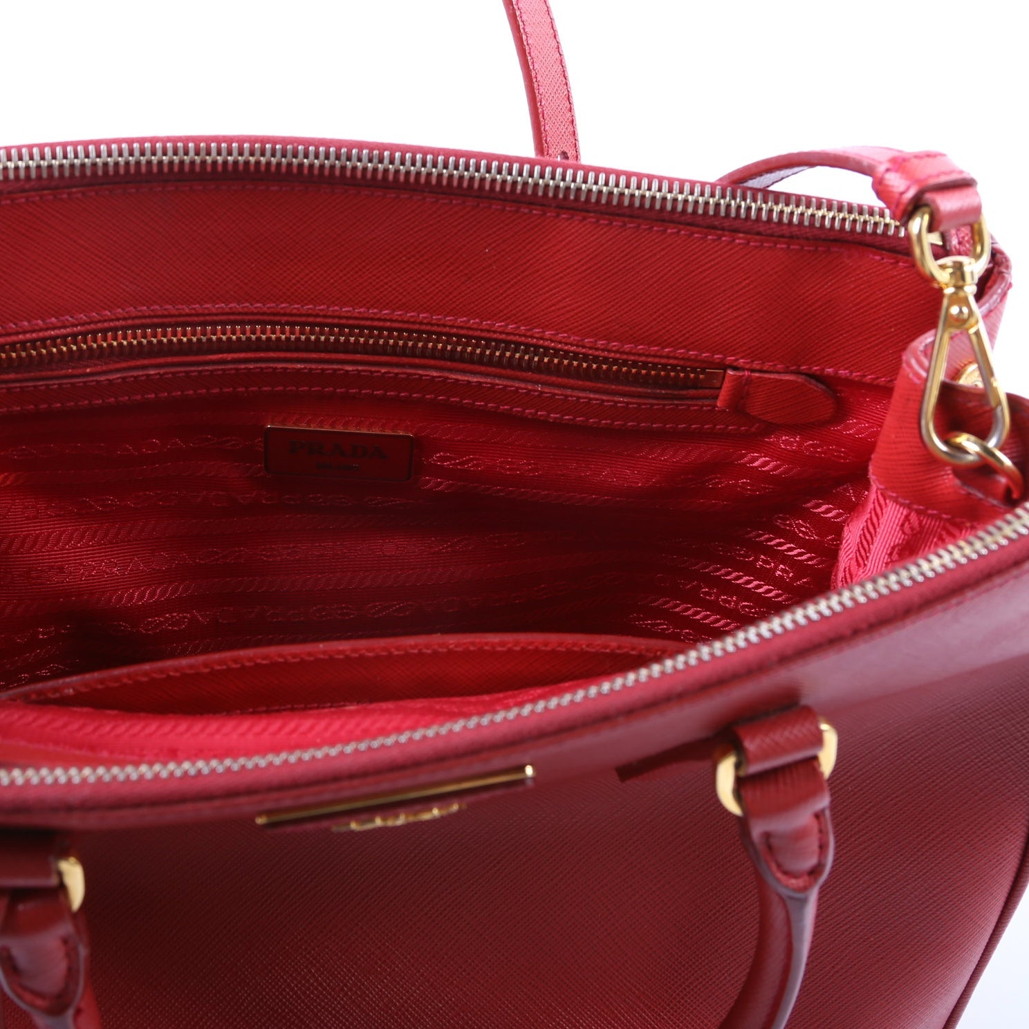 Saffiano Galleria Medium Red