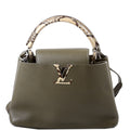Capucines PM Taurillon/Python Green