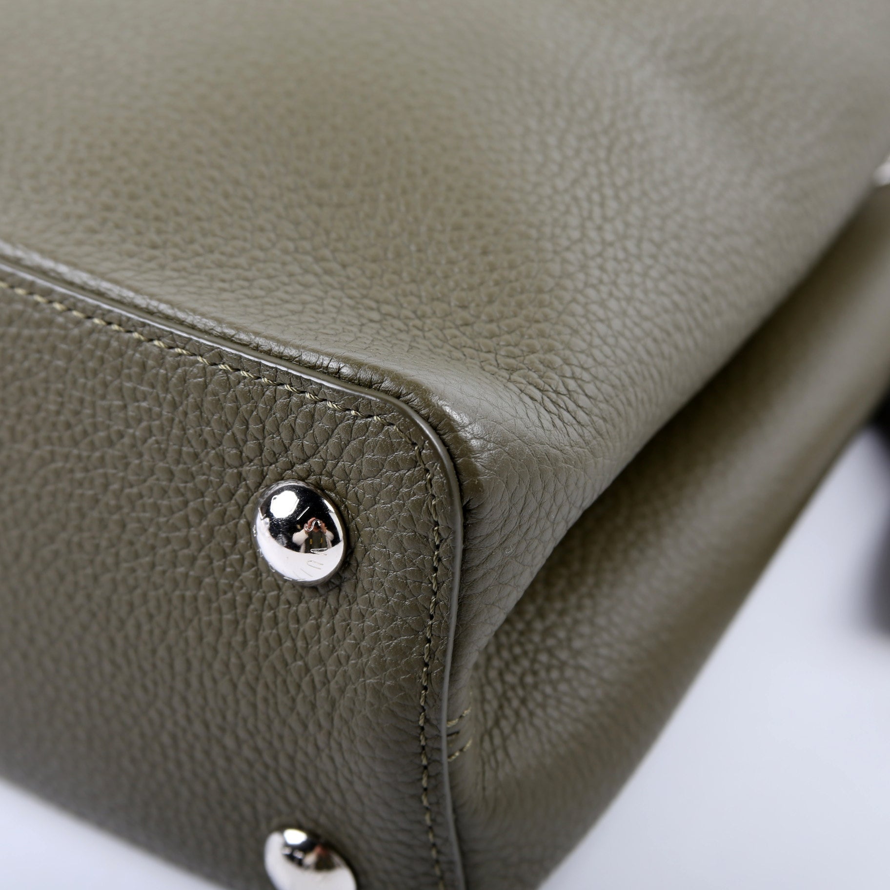 Capucines PM Taurillon/Python Green
