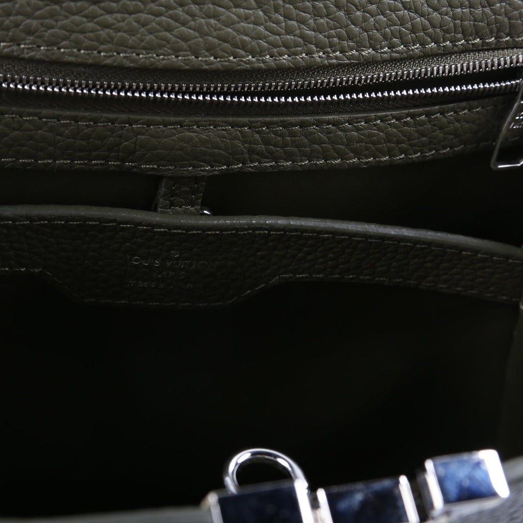 Capucines PM Taurillon/Python Green