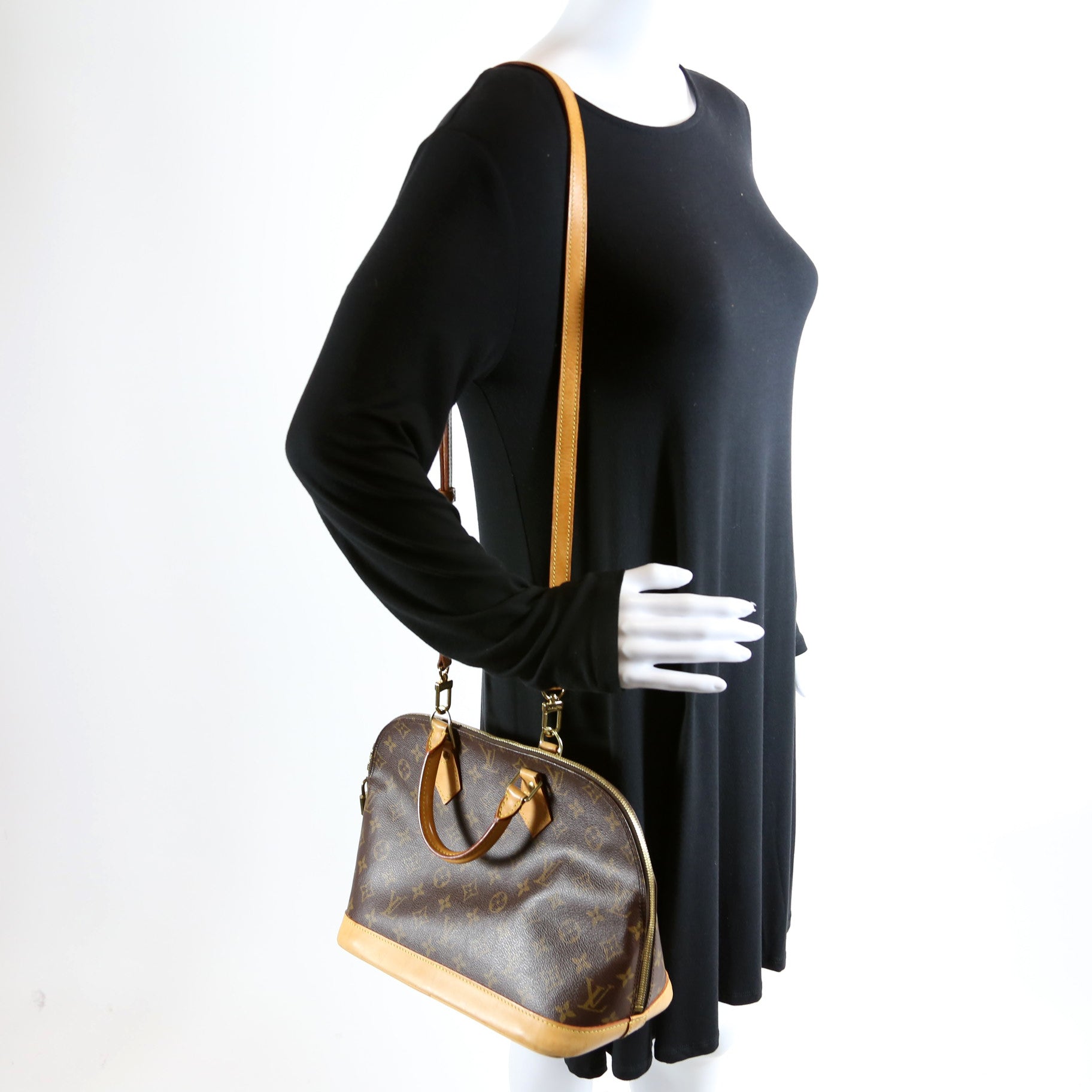 Alma PM with Strap Monogram