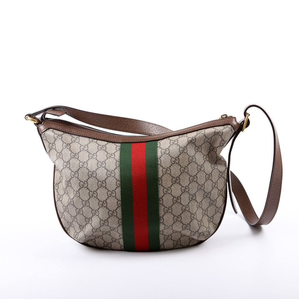 598125 Ophidia GG Supreme Small Shoulder Bag Brown
