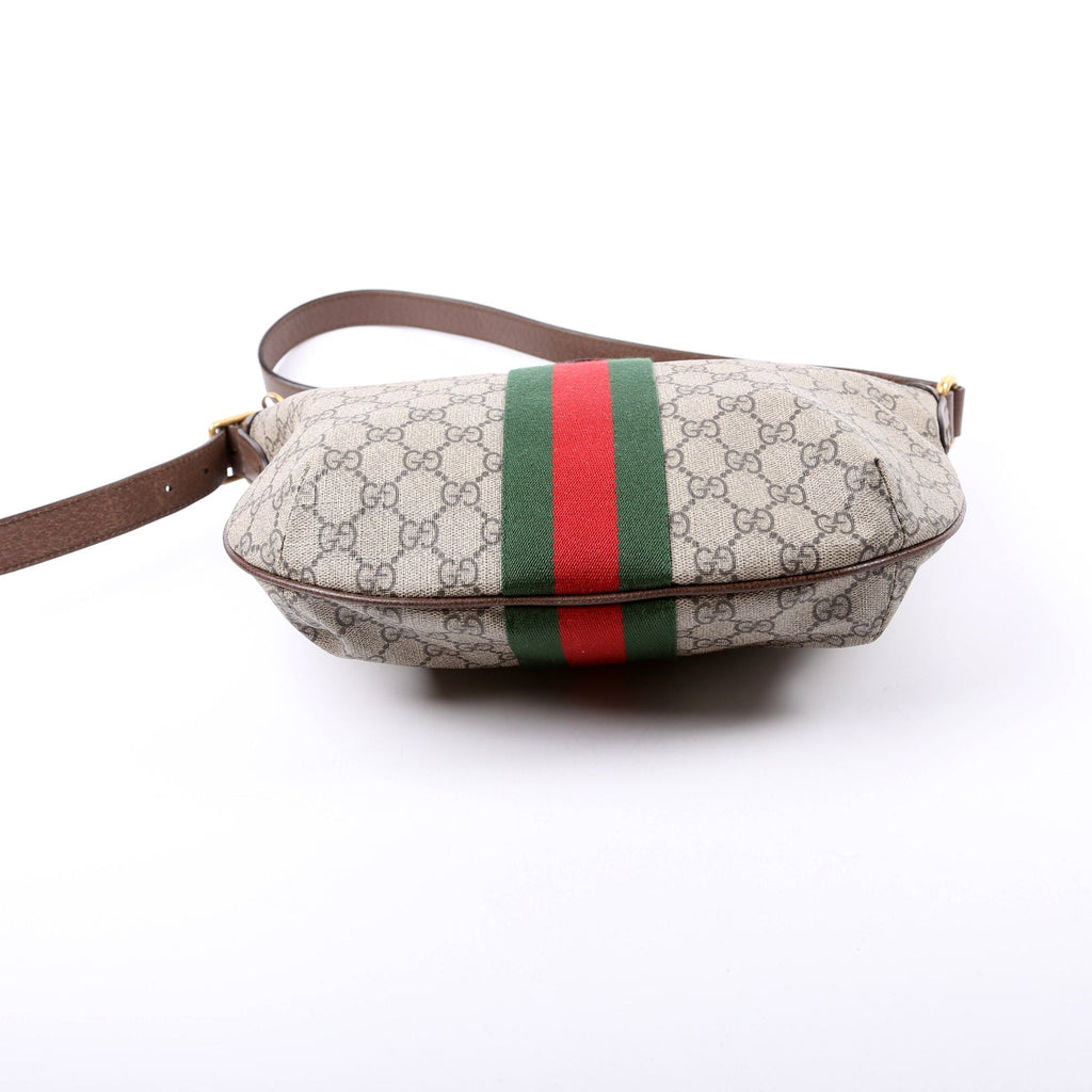 598125 Ophidia GG Supreme Small Shoulder Bag Brown