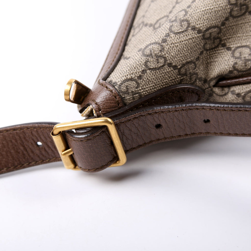 598125 Ophidia GG Supreme Small Shoulder Bag Brown