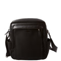Nylon Travel Vertical Messenger Bag Black