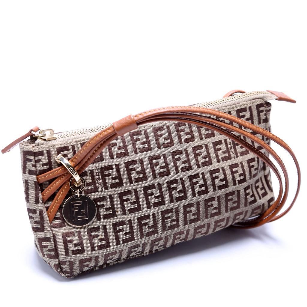 8BR513 Zucchino Triple Strap Mini Pochette Brown