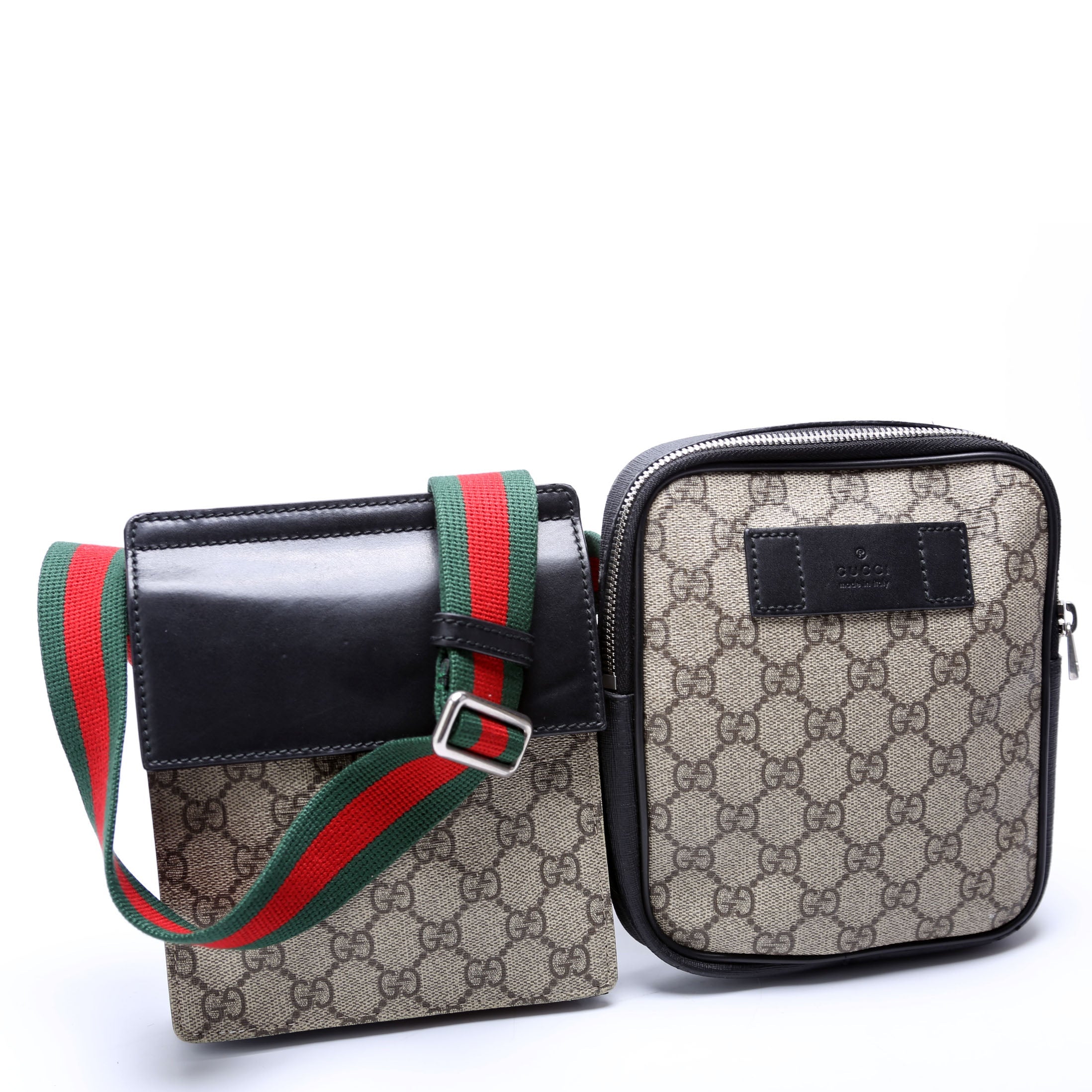 450956 GG Supreme Belt Bag Black