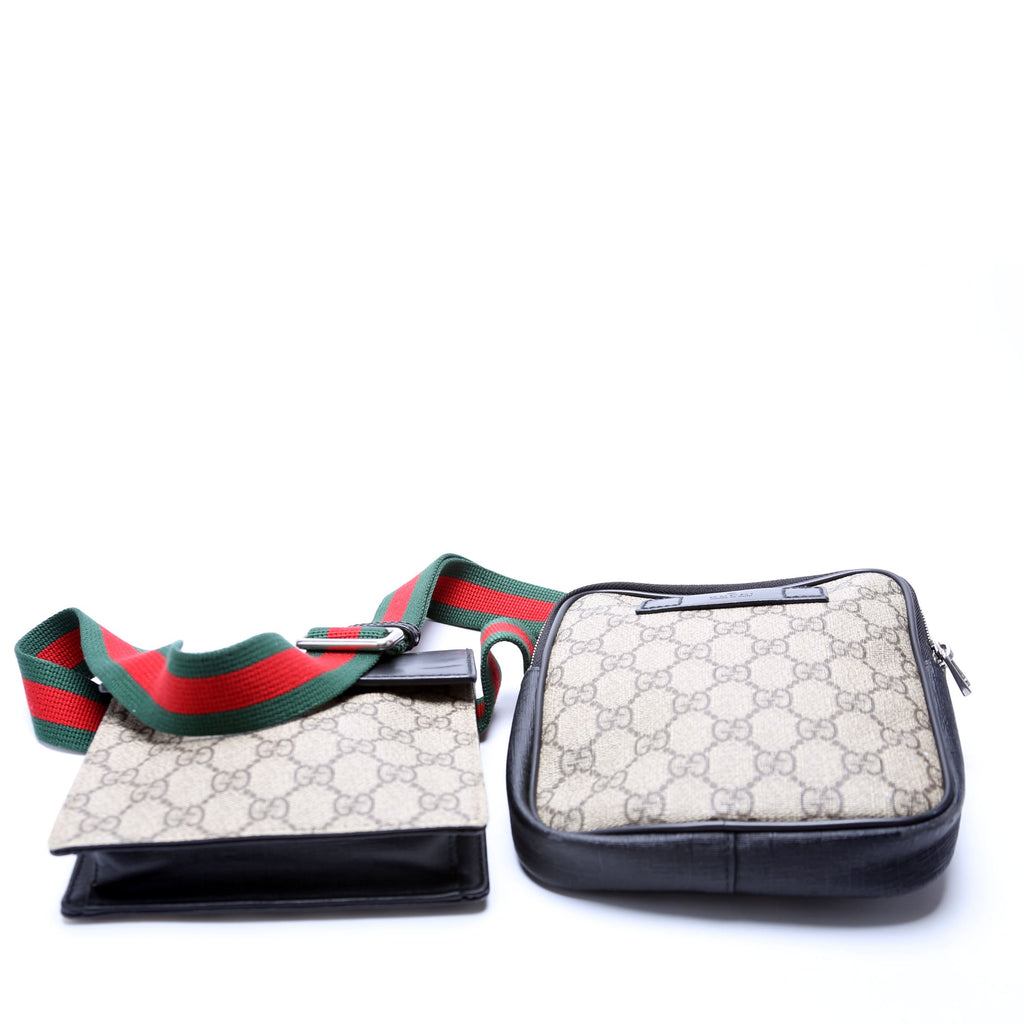 450956 GG Supreme Belt Bag Black