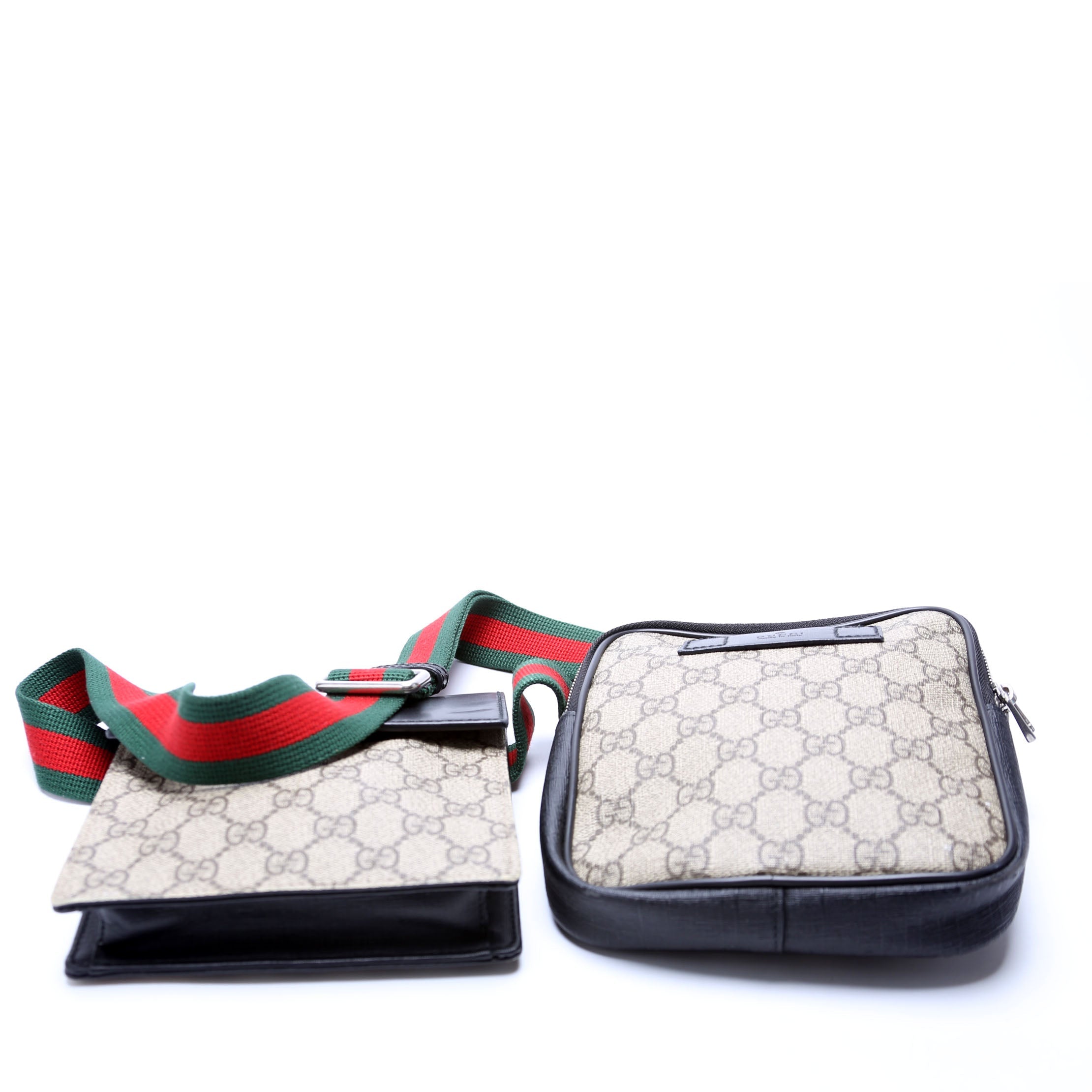 450956 GG Supreme Belt Bag Black