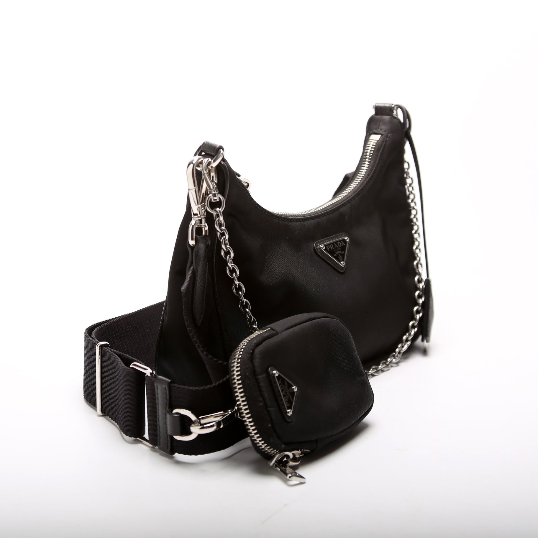 Nylon Re-Edition 2005 Shoulder Bag Black