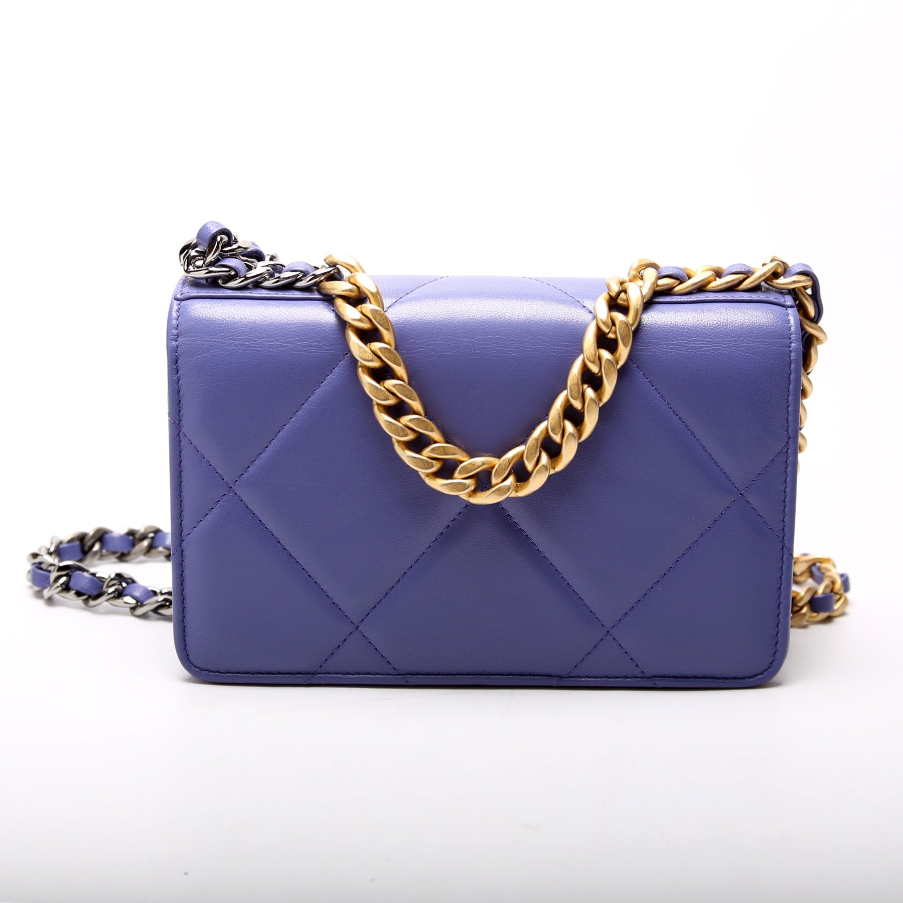 Chanel 19 WOC Quilted Lambskin 30M Purple