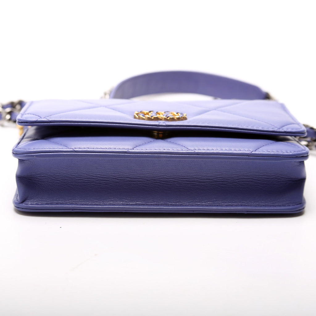 Chanel 19 WOC Quilted Lambskin 30M Purple