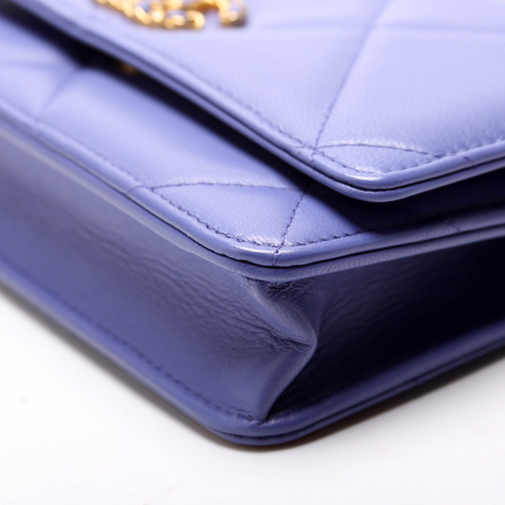 Chanel 19 WOC Quilted Lambskin 30M Purple