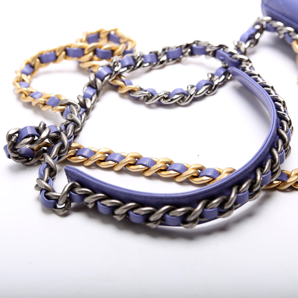 Chanel 19 WOC Quilted Lambskin 30M Purple