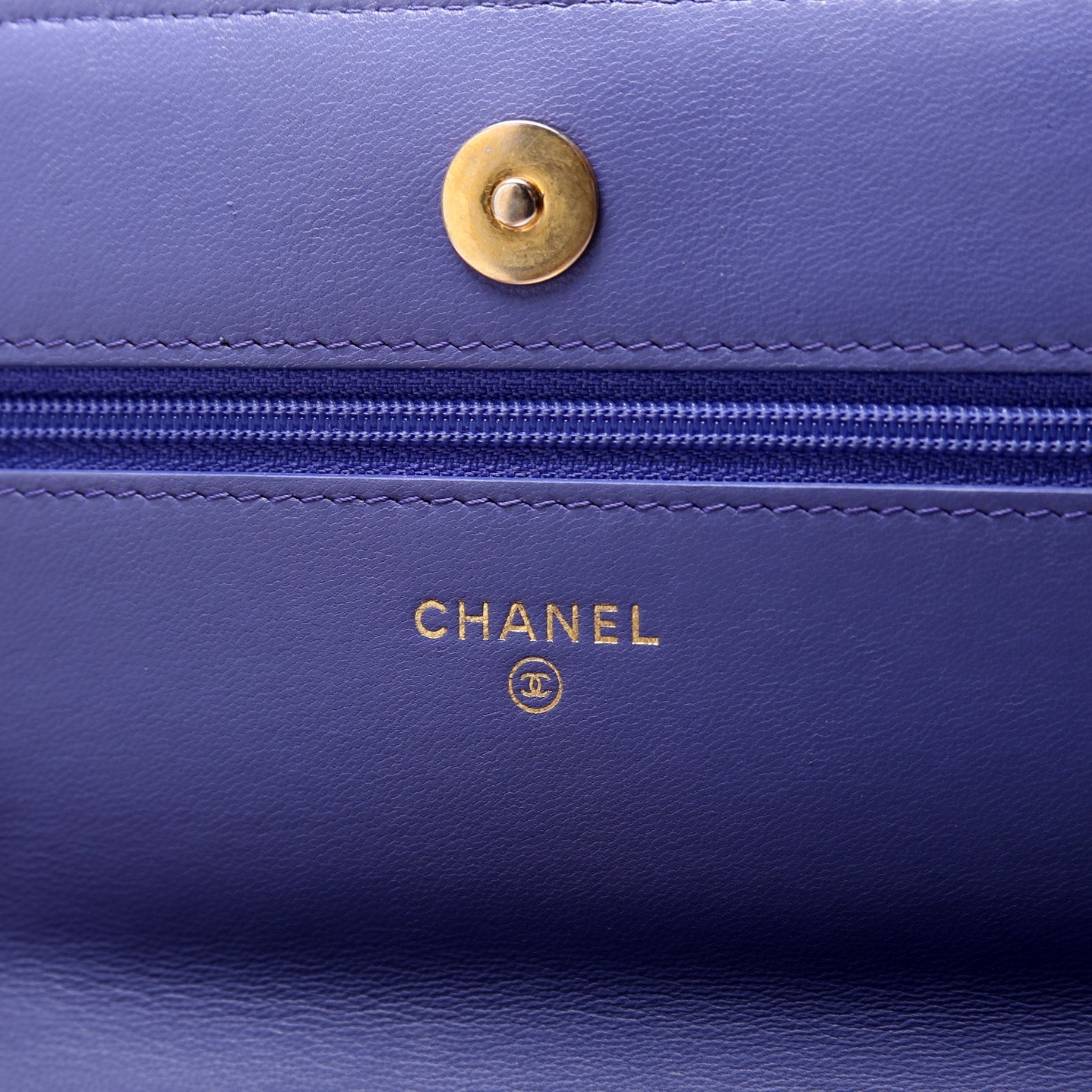 Chanel 19 WOC Quilted Lambskin 30M Purple