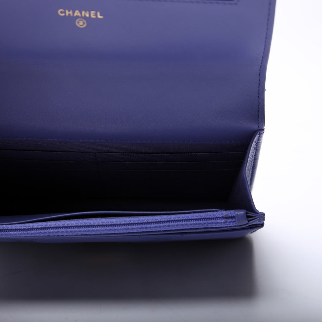 Chanel 19 WOC Quilted Lambskin 30M Purple