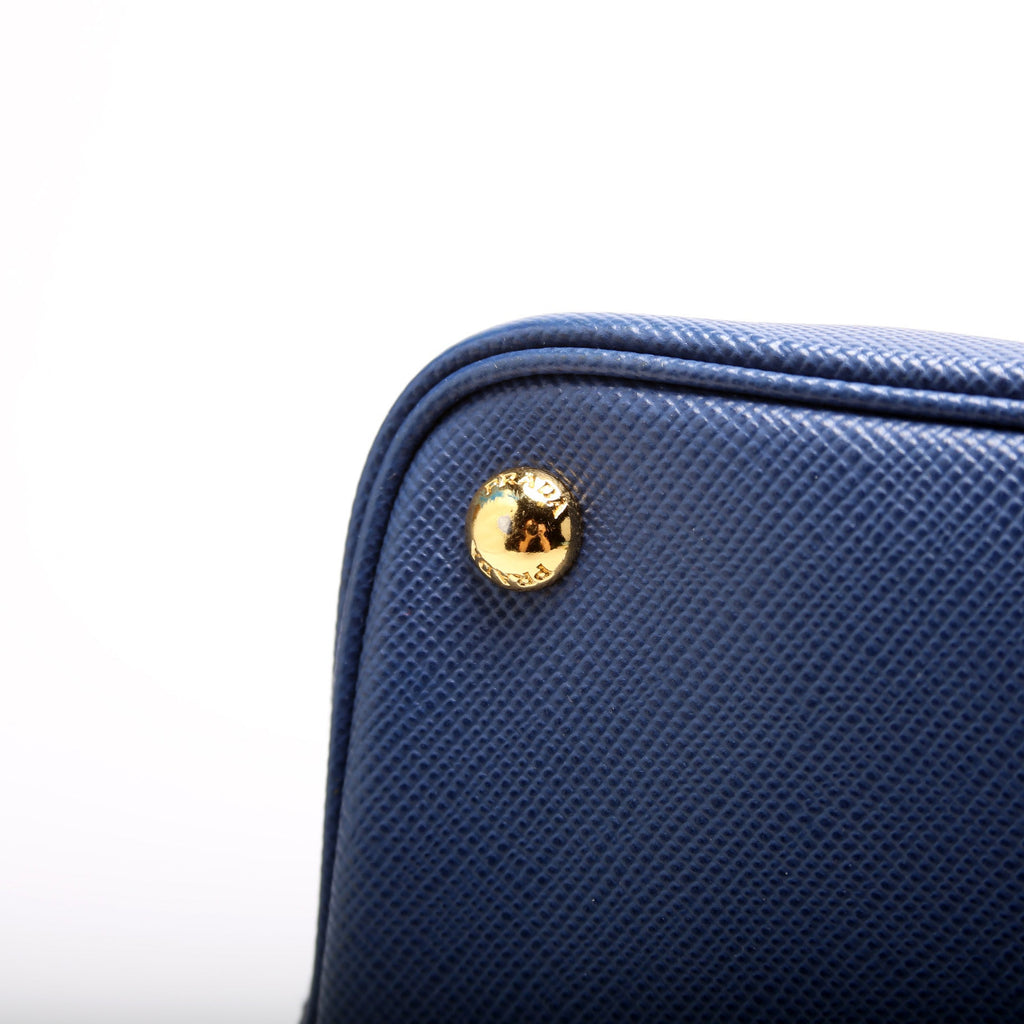 Saffiano Cuir Double Large Blue