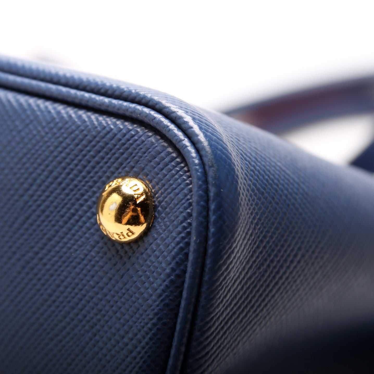 Saffiano Cuir Double Large Blue