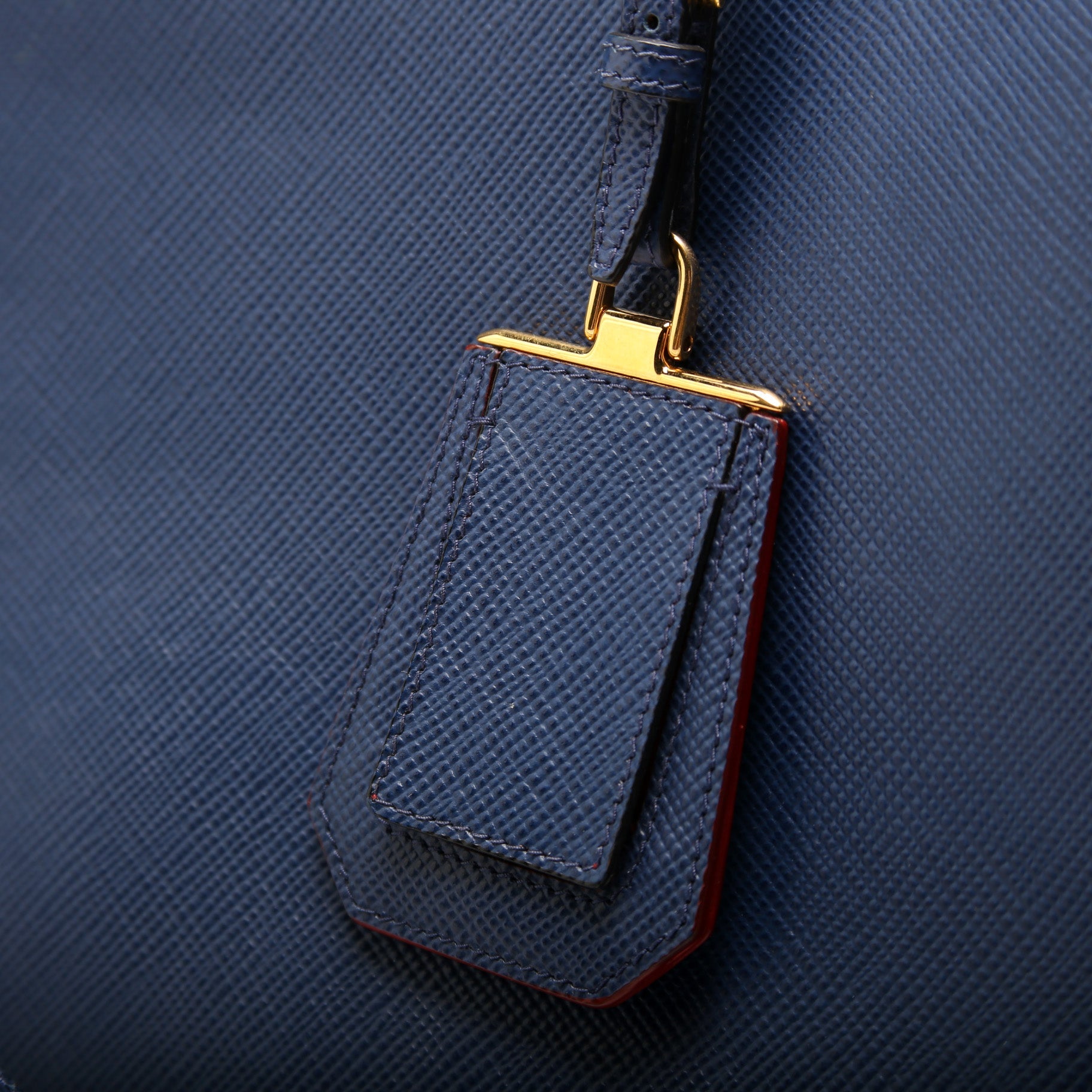 Saffiano Cuir Double Large Blue