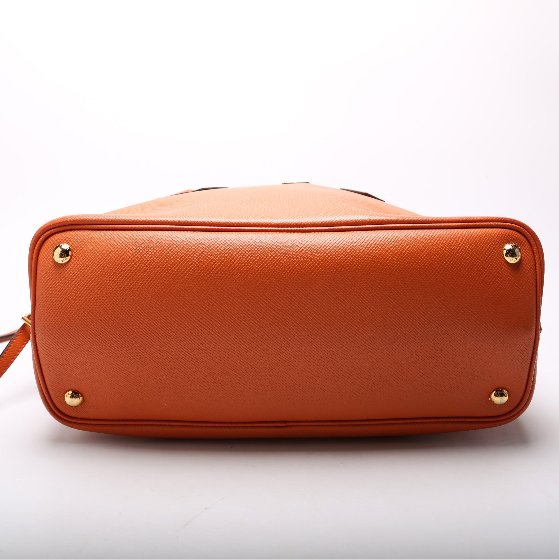 Saffiano Cuir Double Medium Orange