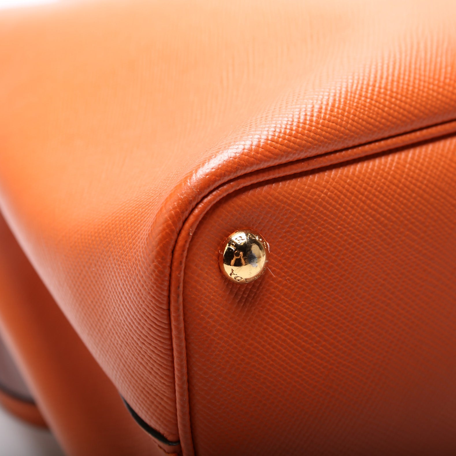 Saffiano Cuir Double Medium Orange