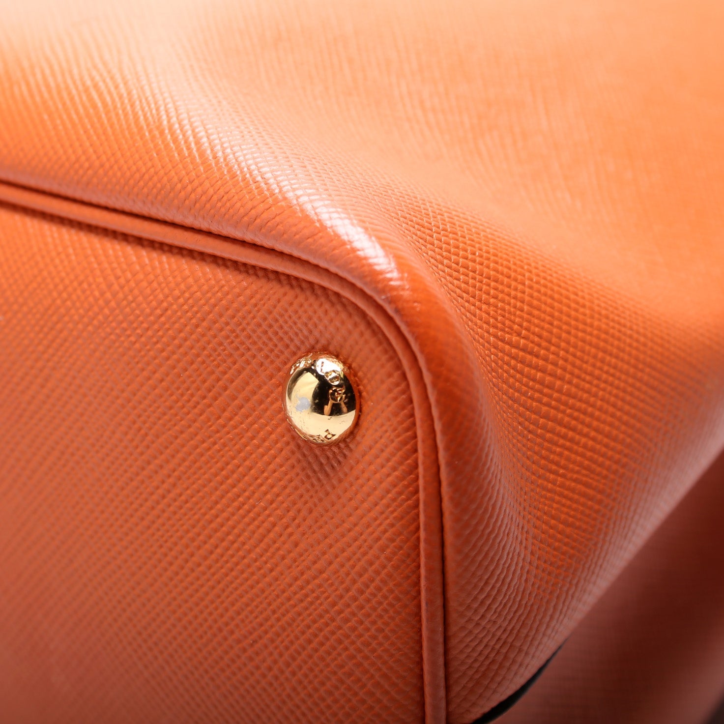 Saffiano Cuir Double Medium Orange