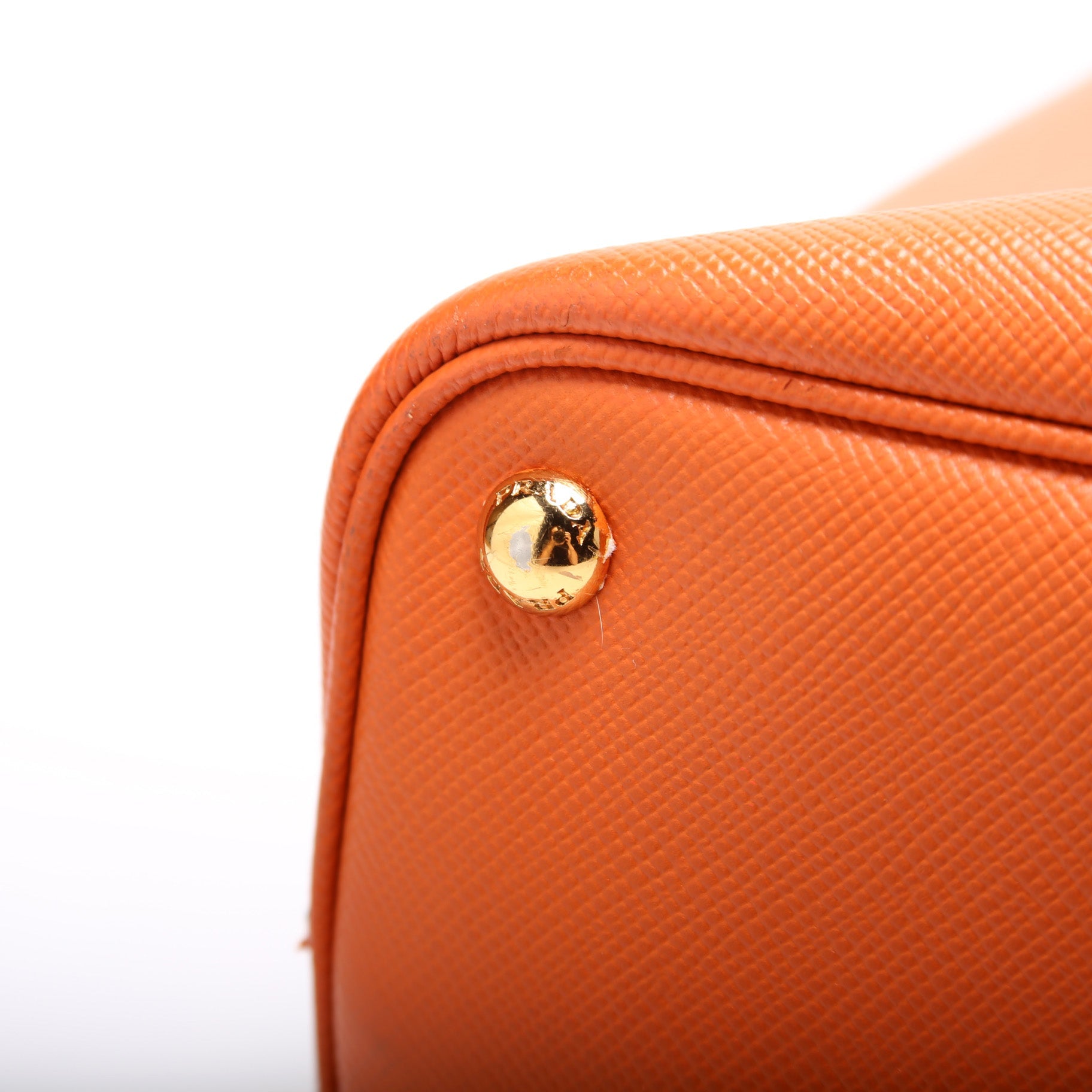 Saffiano Cuir Double Medium Orange