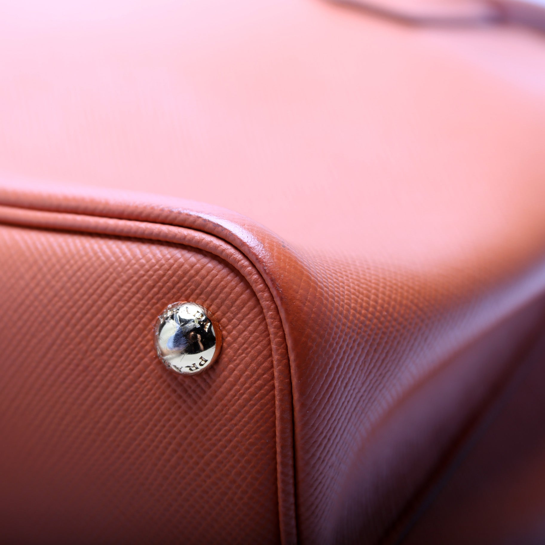 Saffiano Cuir Double Medium Orange