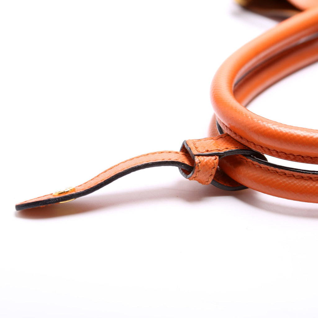 Saffiano Cuir Double Medium Orange
