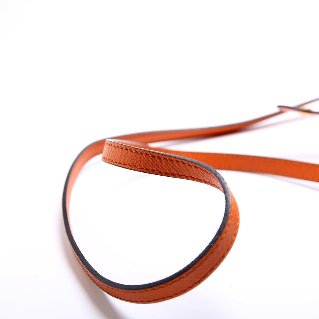 Saffiano Cuir Double Medium Orange